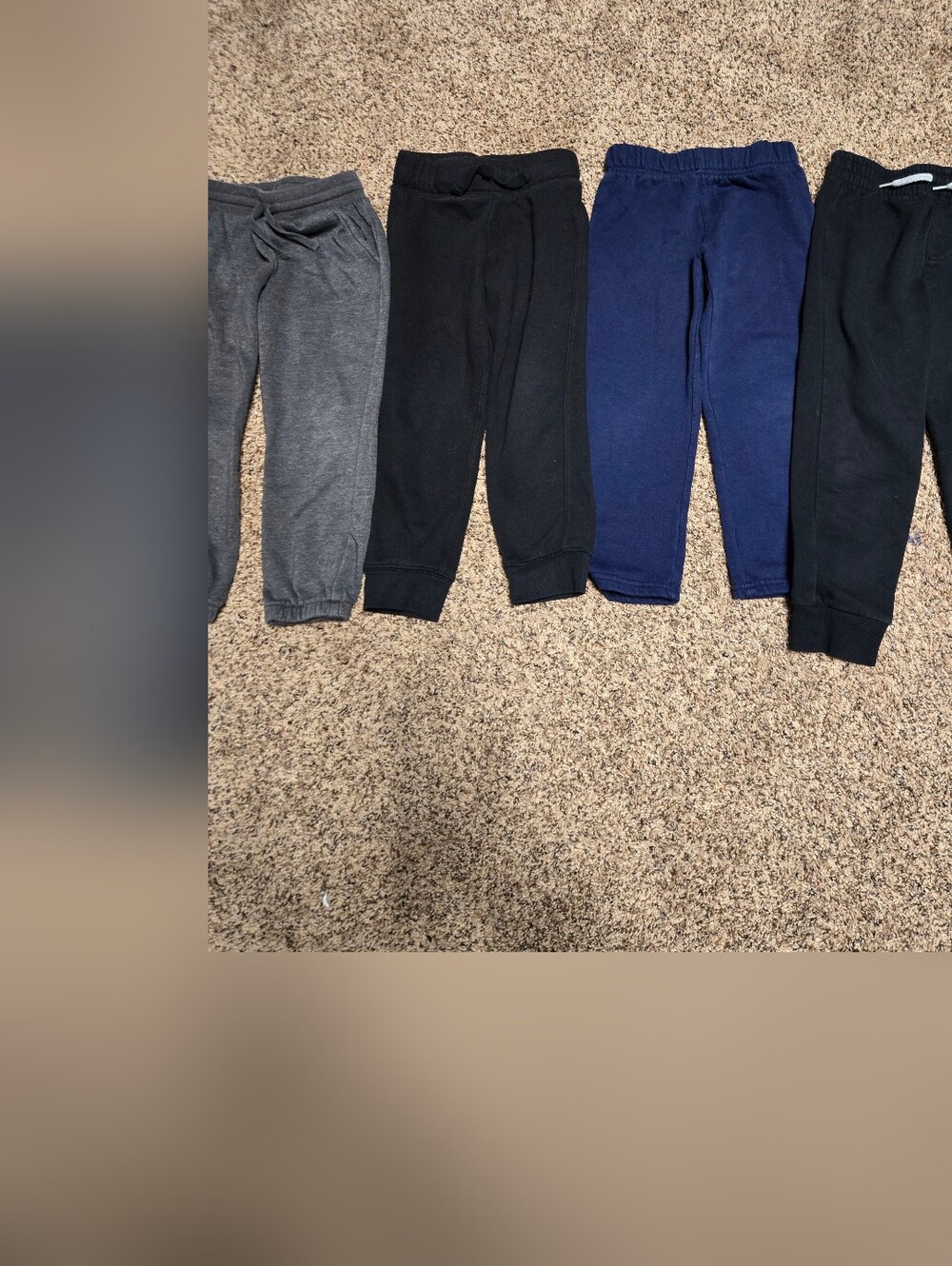 *Size 4T/4* Bundle of 4 Sweatpants* Cozy Joggers - Gray, Black, and Navy*